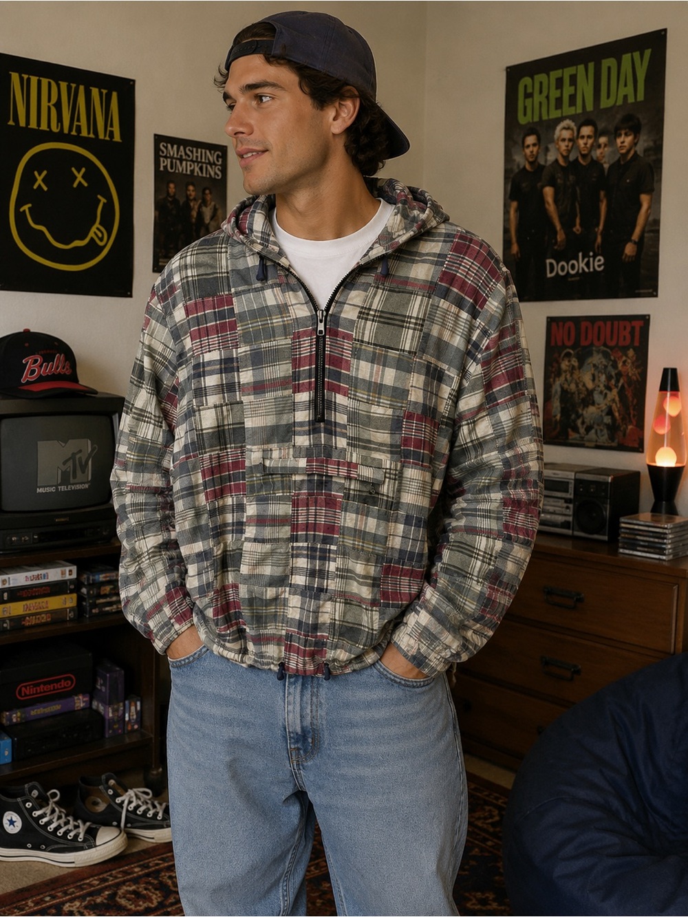 Vintage Polo Ralph Lauren Patchwork Jacket Size small men’s Y2K